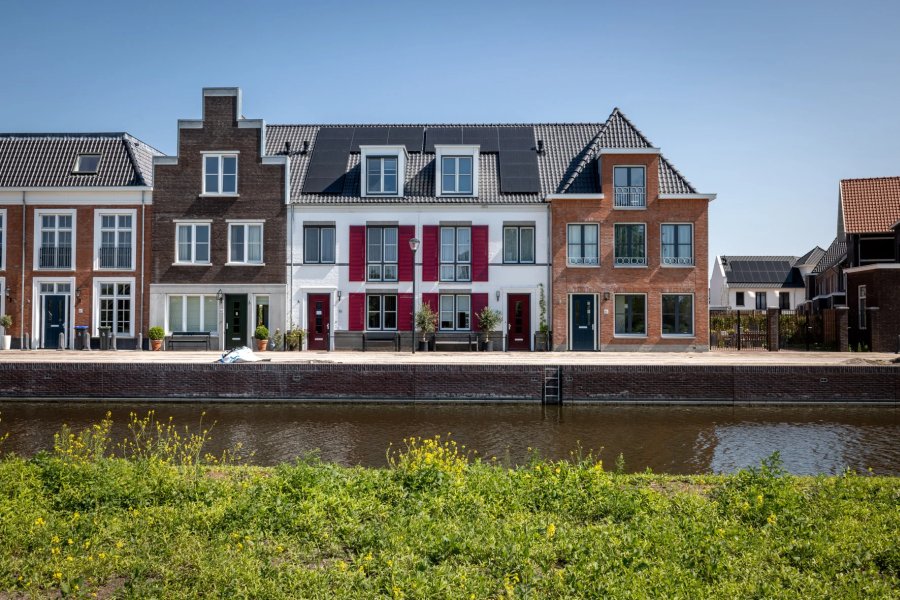 Artist impression van nieuwbouwproject Weespersluis Vechtrijk waar RIGA veel vloeren levert