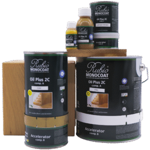 Rubio Monocoat Oil Plus 2C componenten in verschillende inhoudsmaten